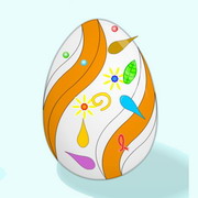 Obrázek, online omalovánka pro malé děti k vybarvení Kraslice, Velikonoce Obrázky vytisknutí zadarmo.