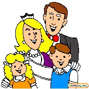 Obrázek, online omalovánka pro malé děti k vybarvení Rodinka, Lidé Obrázky vytisknutí zadarmo.