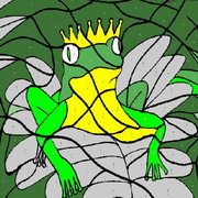 Obrázek, online omalovánka pro malé děti k vybarvení Žába, Zvířátka Obrázky vytisknutí zadarmo.