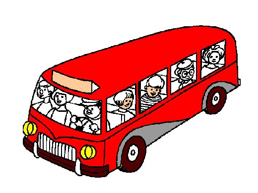Obrázek, online omalovánka pro malé děti k vybarvení Autobus, Auta Obrázky ke stažení a vytištění zdarma.