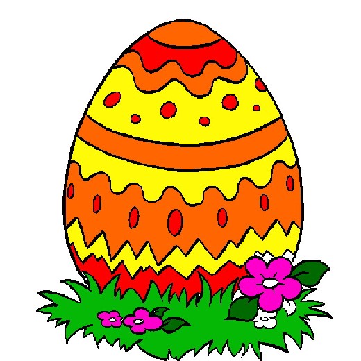 Obrázek, online omalovánka pro malé děti k vybarvení Vajíčko, Velikonoce Obrázky ke stažení a vytištění zdarma.